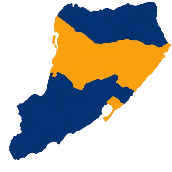 Staten Island map highlighting Mid-Island